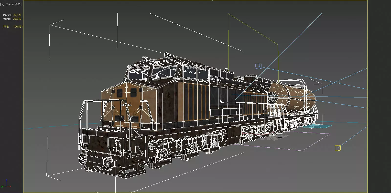 Future sci-fi locomotive 3D model_6