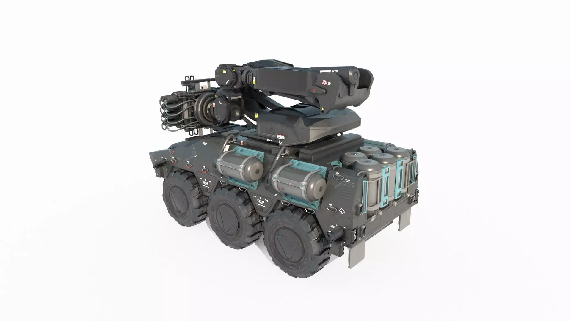 Future sci-fi geomagnetic storm car 3D model_3