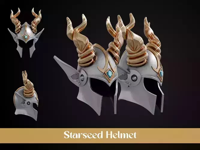 Stylized Elf Helmet - Starseed