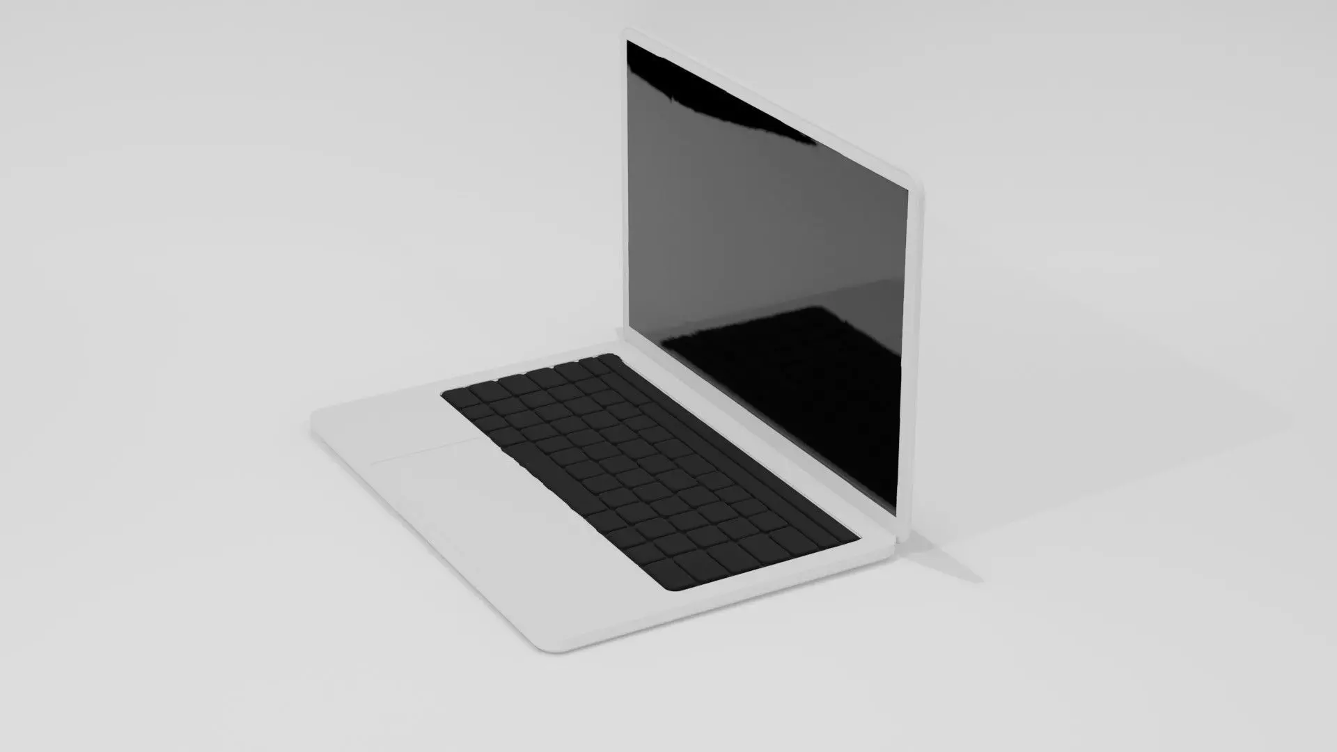 Realistic Laptop 3D Model Low Poly Game Ready Low-poly 3D model_5