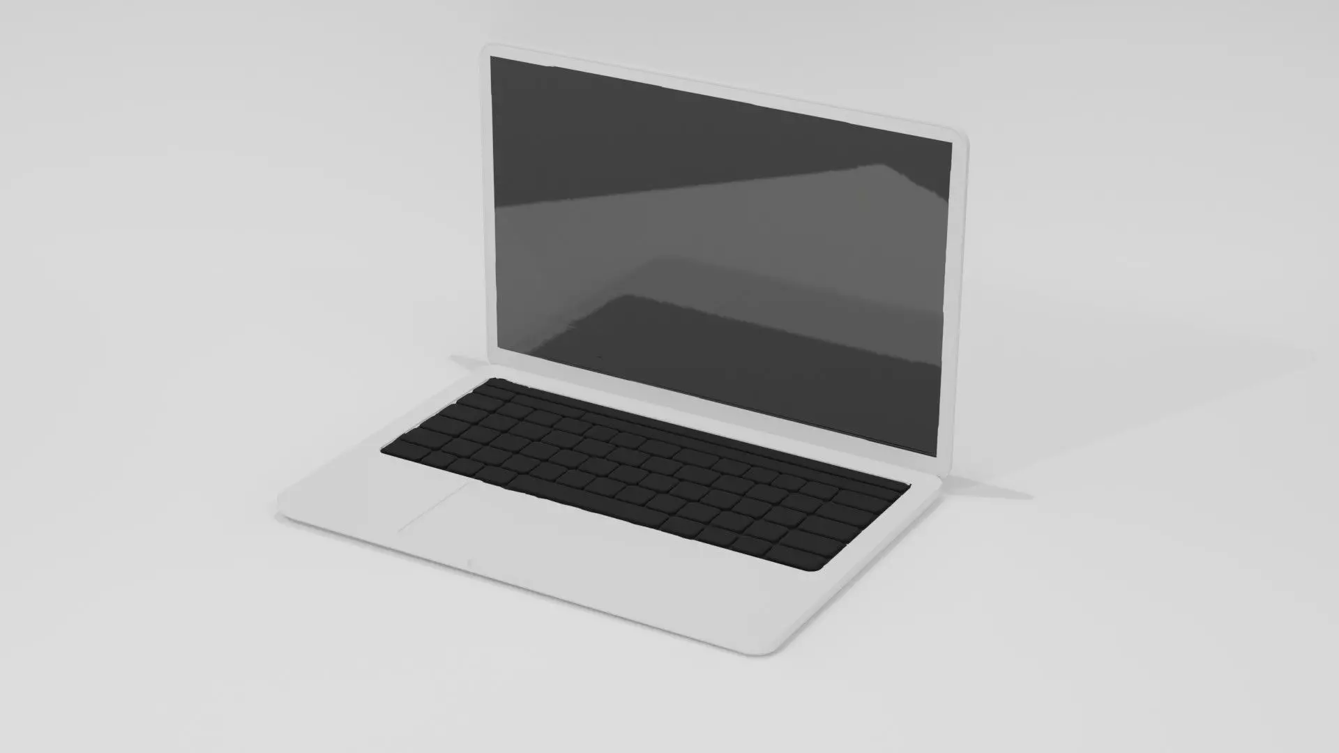 Realistic Laptop 3D Model Low Poly Game Ready Low-poly 3D model_2