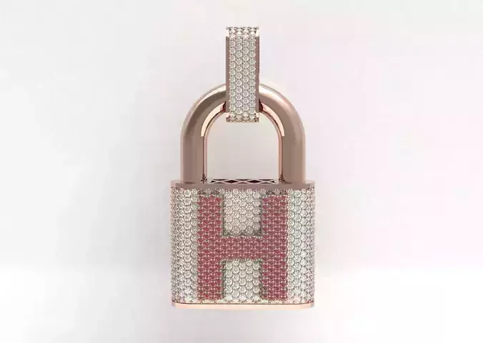 Lock Pendant H hiphopPendant