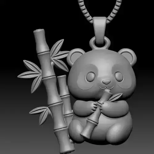 Panda Pendant 3D print model