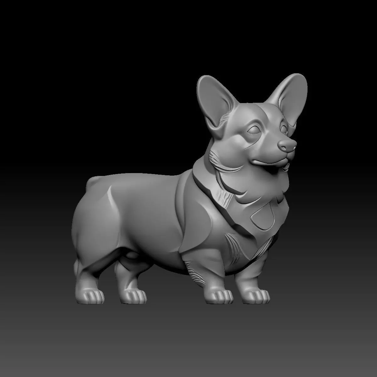 Little Corgi 3D model_5