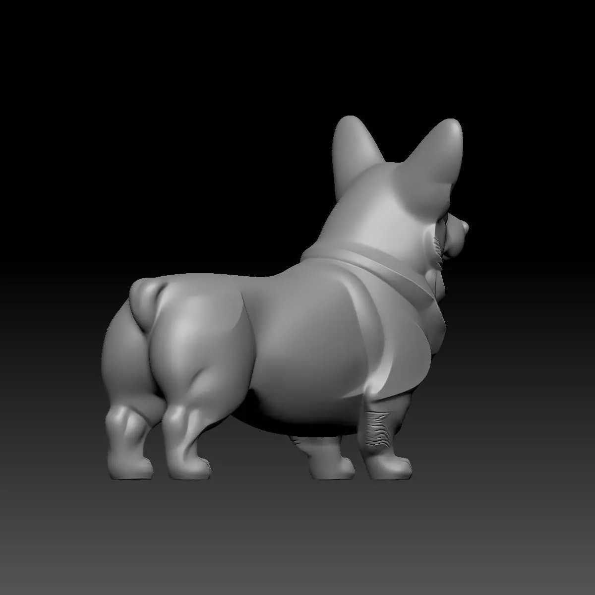 Little Corgi 3D model_3