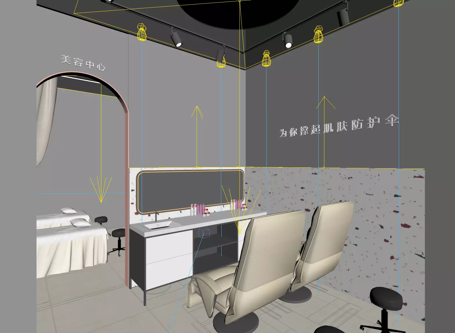 Cosmetics Store Low-poly 3D model_7