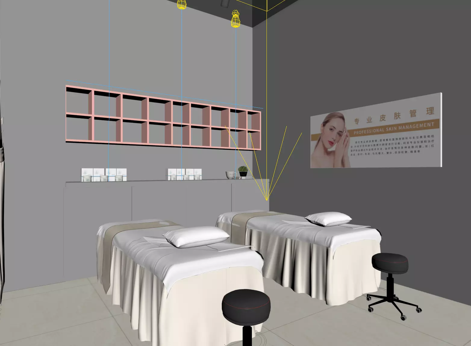 Cosmetics Store Low-poly 3D model_8