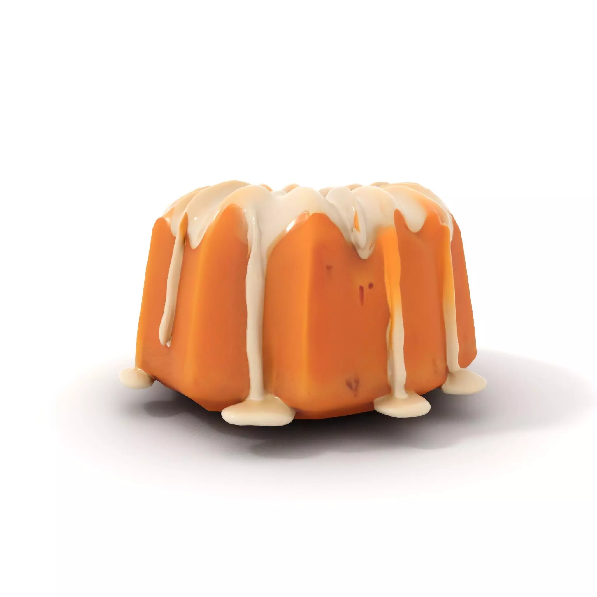 Elegant Vanilla Bundt Cake model pack Low-poly 3D model_16