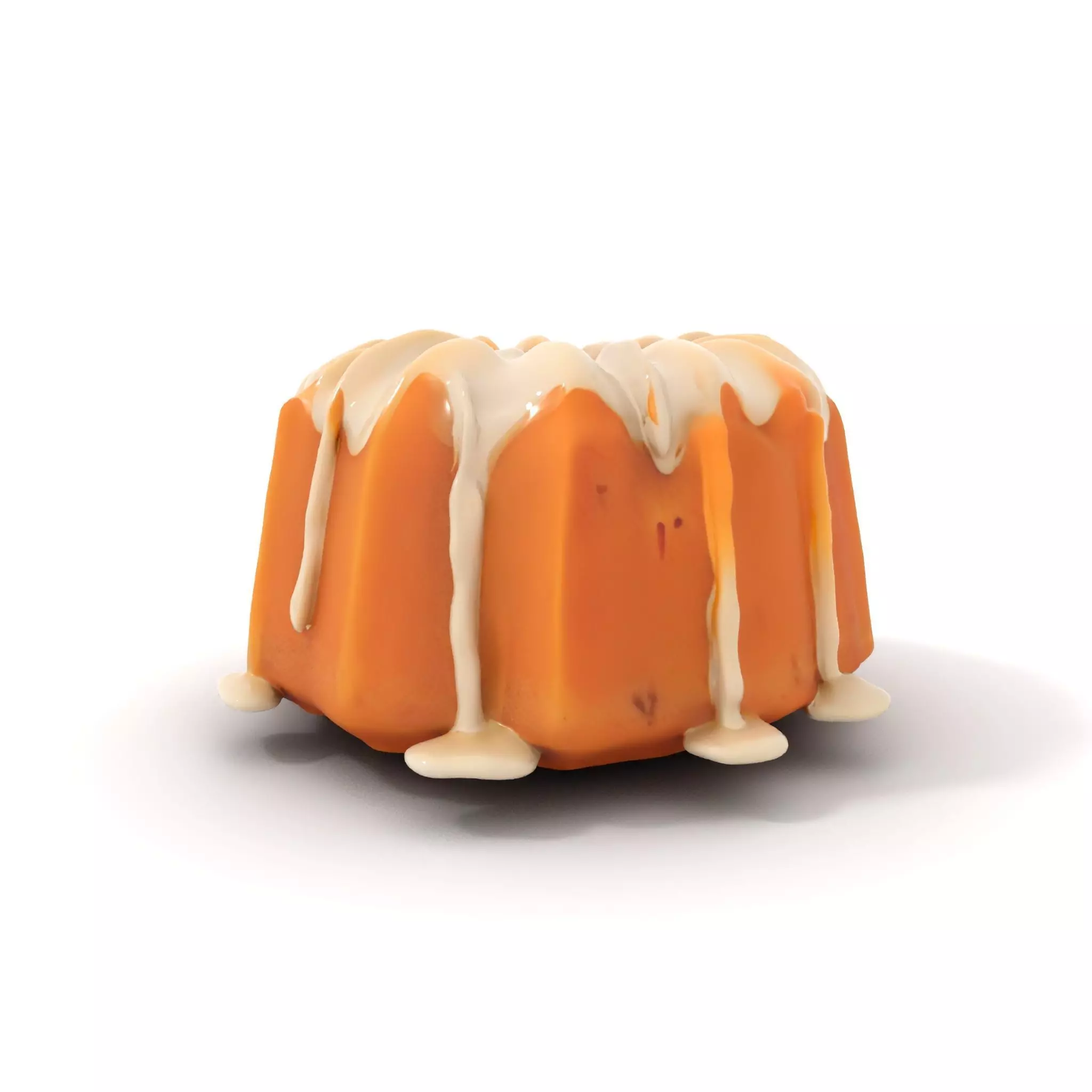 Elegant Vanilla Bundt Cake model pack Low-poly 3D model_0
