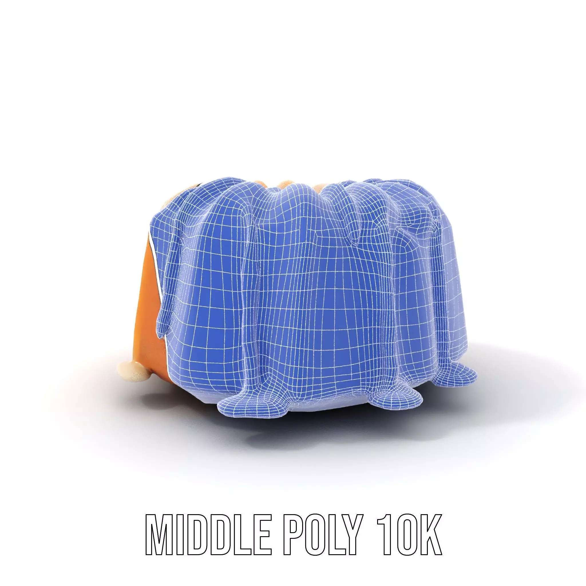 Elegant Vanilla Bundt Cake model pack Low-poly 3D model_19