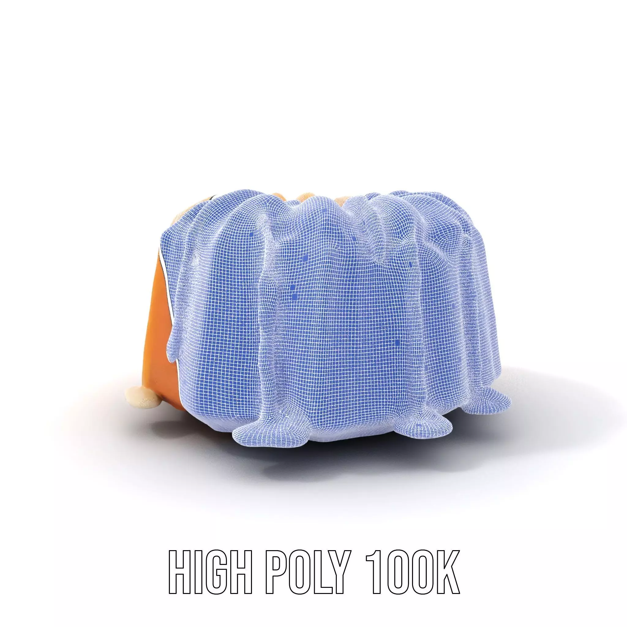 Elegant Vanilla Bundt Cake model pack Low-poly 3D model_5