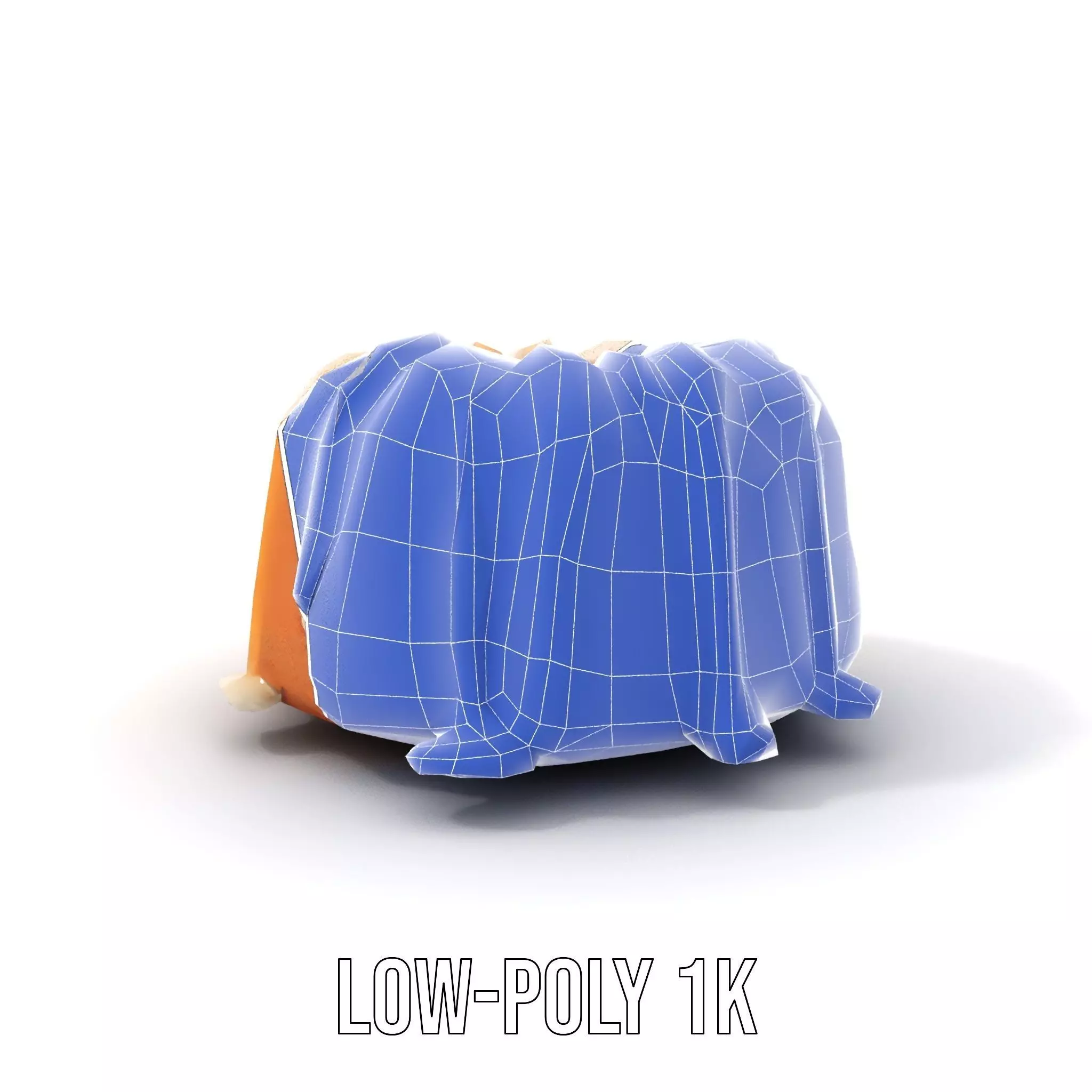 Elegant Vanilla Bundt Cake model pack Low-poly 3D model_20