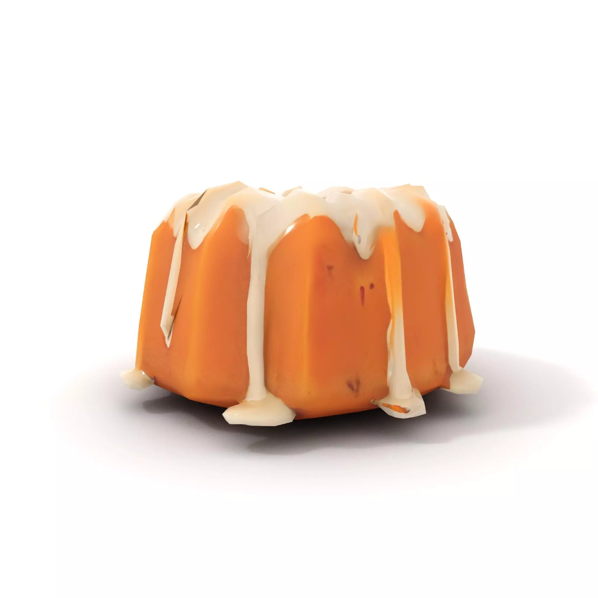 Elegant Vanilla Bundt Cake model pack Low-poly 3D model_8
