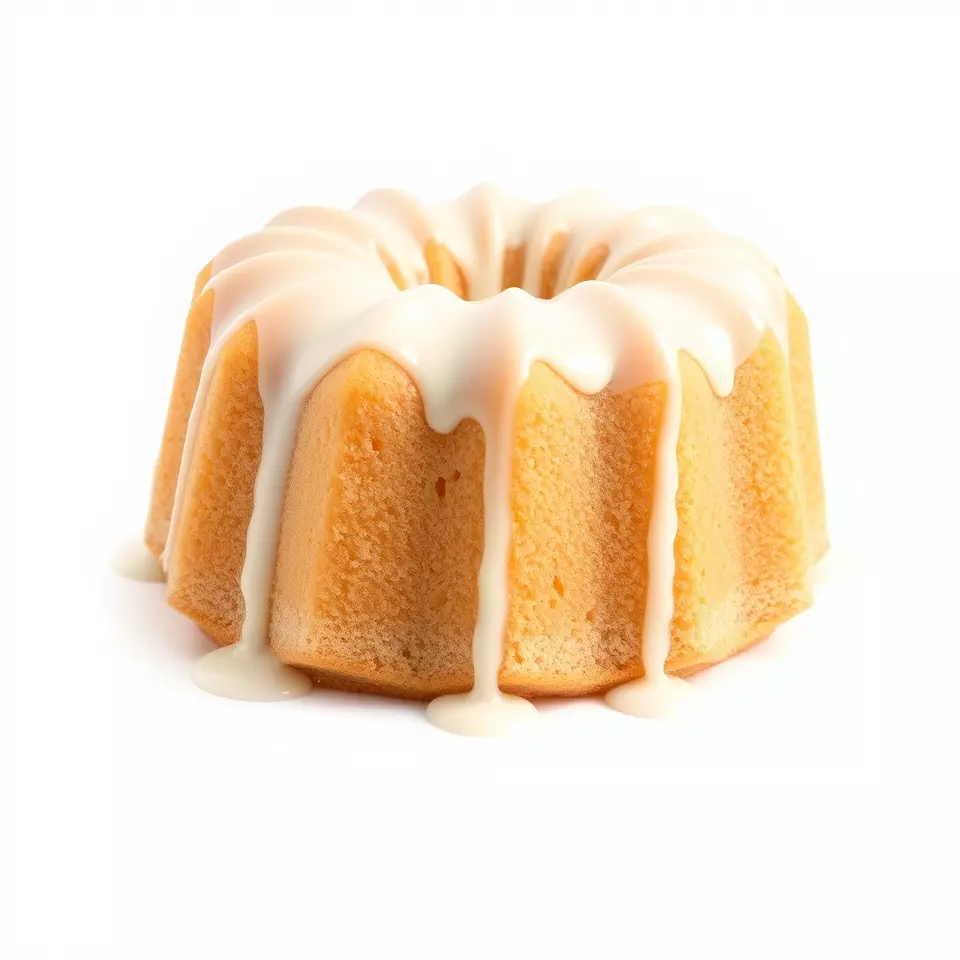 Elegant Vanilla Bundt Cake model pack Low-poly 3D model_3
