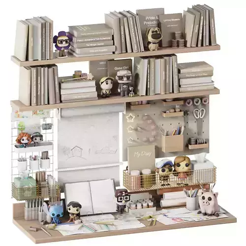 Toys wall and desk decor for the children room