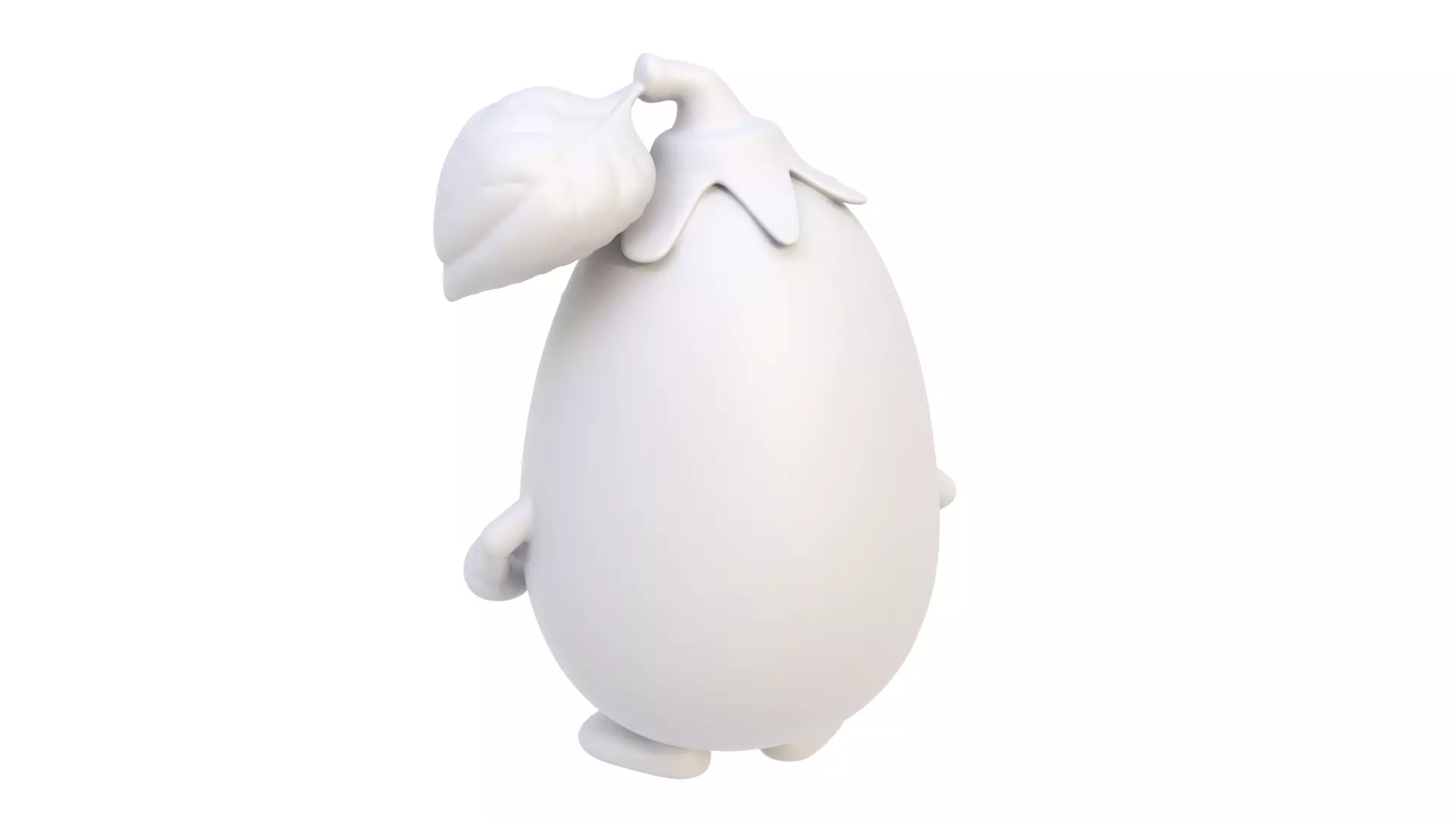 Baby eggplant 3D model_4