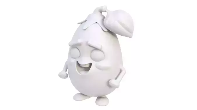 Baby eggplant 3D model