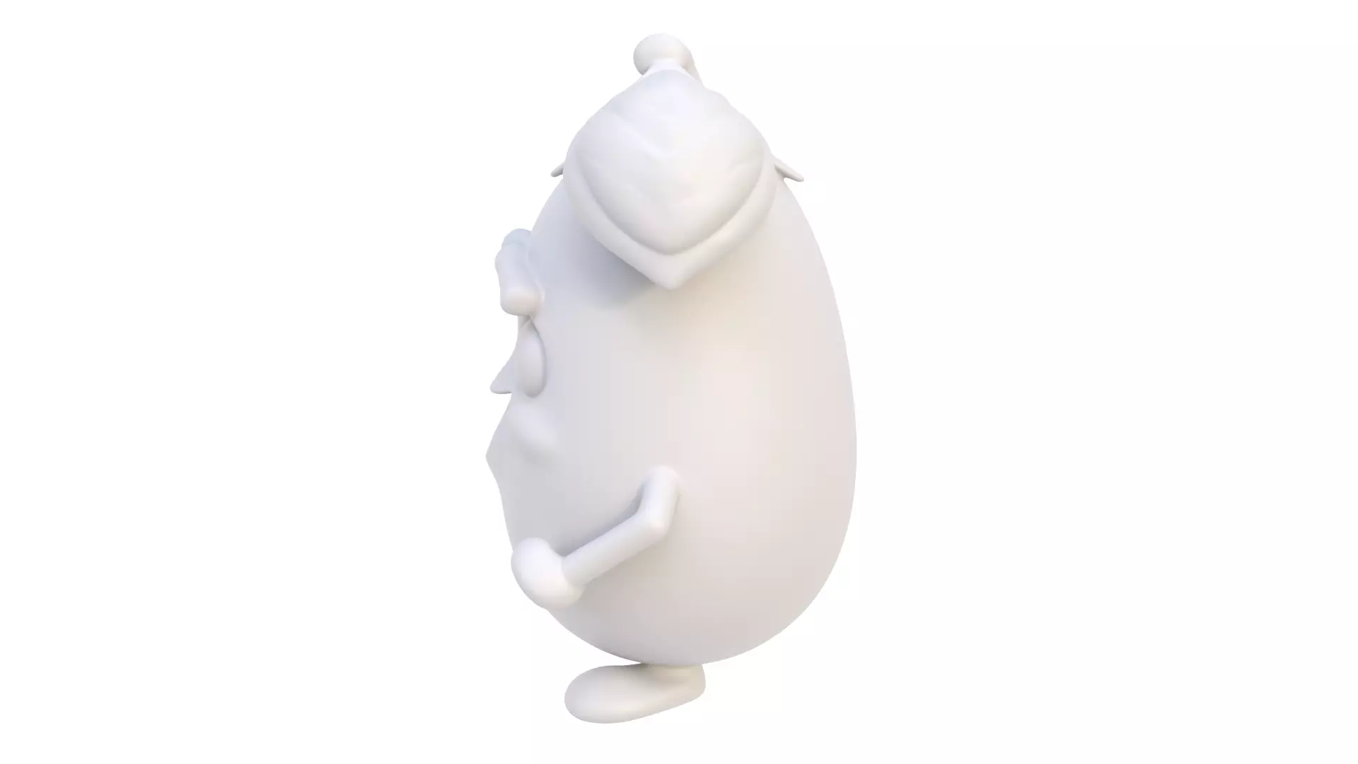 Baby eggplant 3D model_3