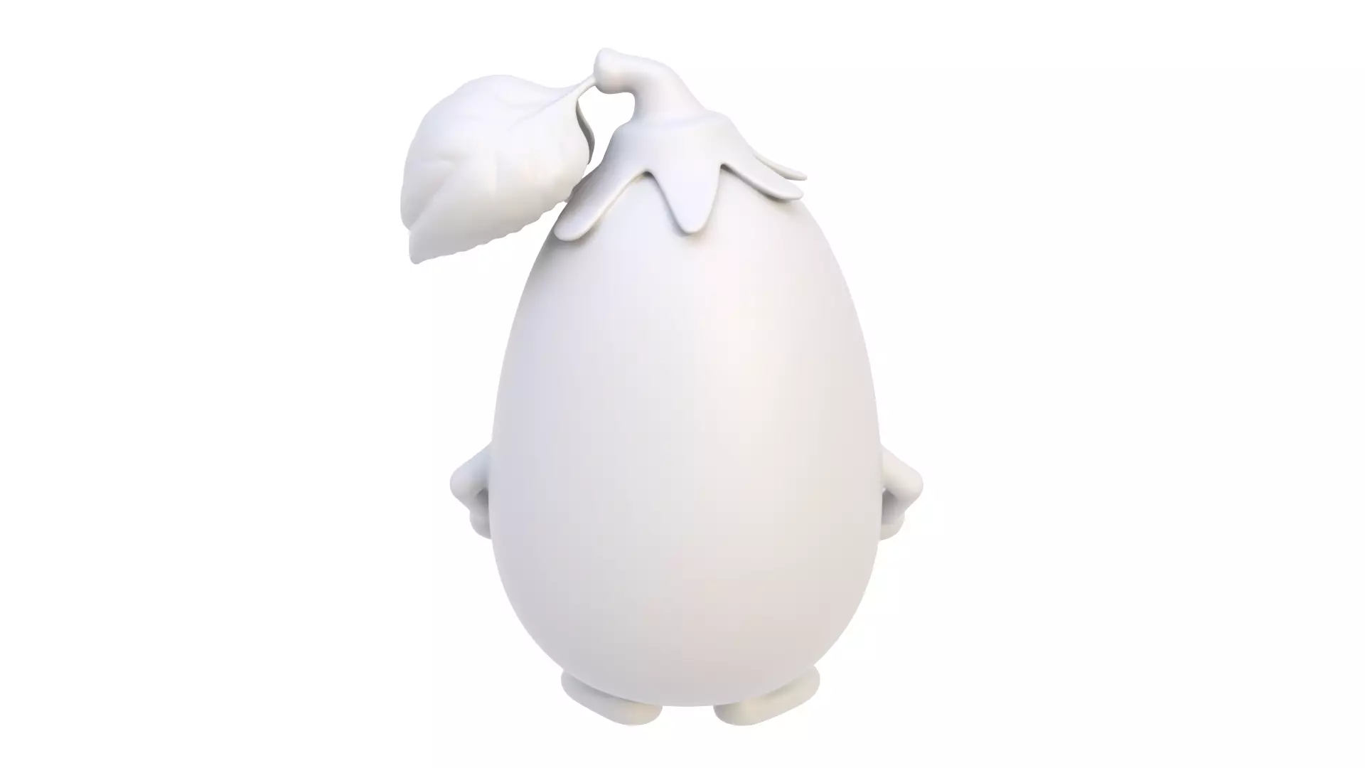Baby eggplant 3D model_5
