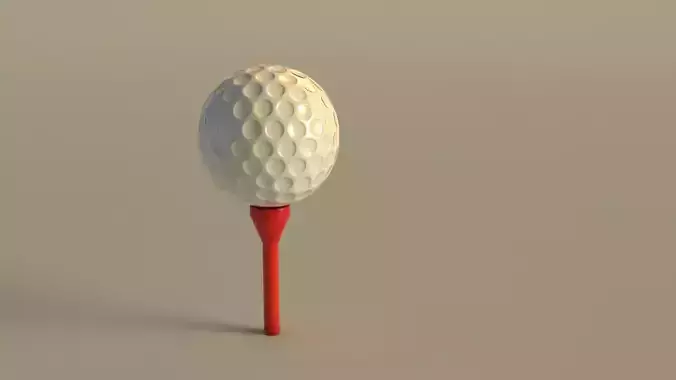 SPORT---GOLF---Ball golf ball on tee