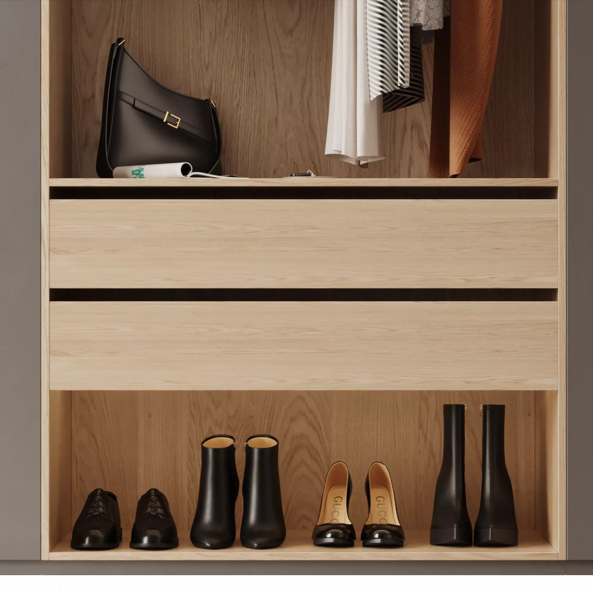 Wardrobe 3D model_3