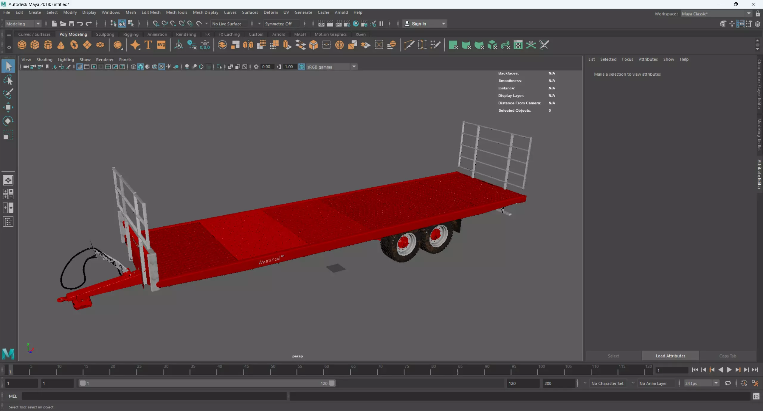 Bale trailers BC-36-TAN 3D model_12