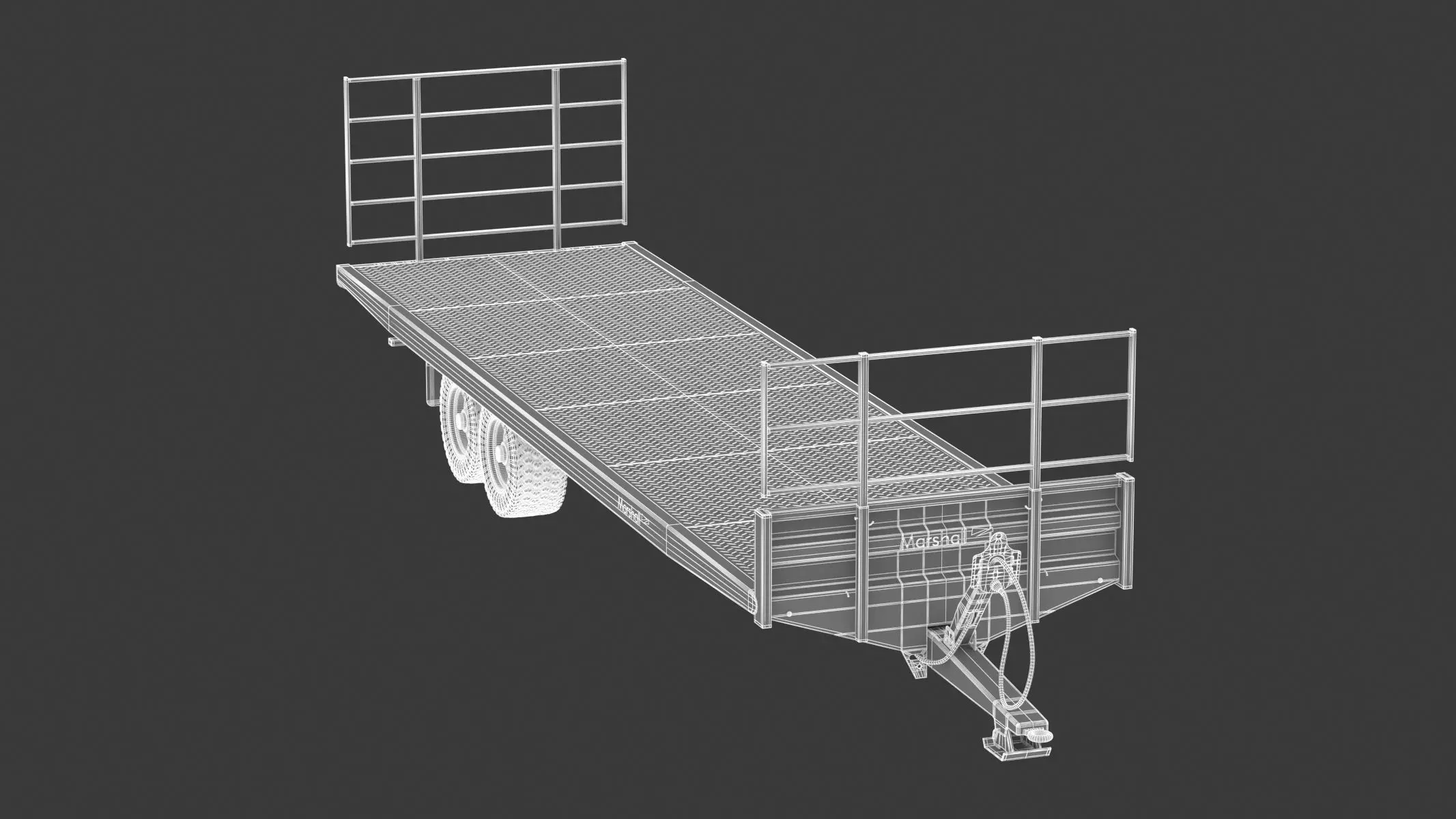 Bale trailers BC-36-TAN 3D model_15
