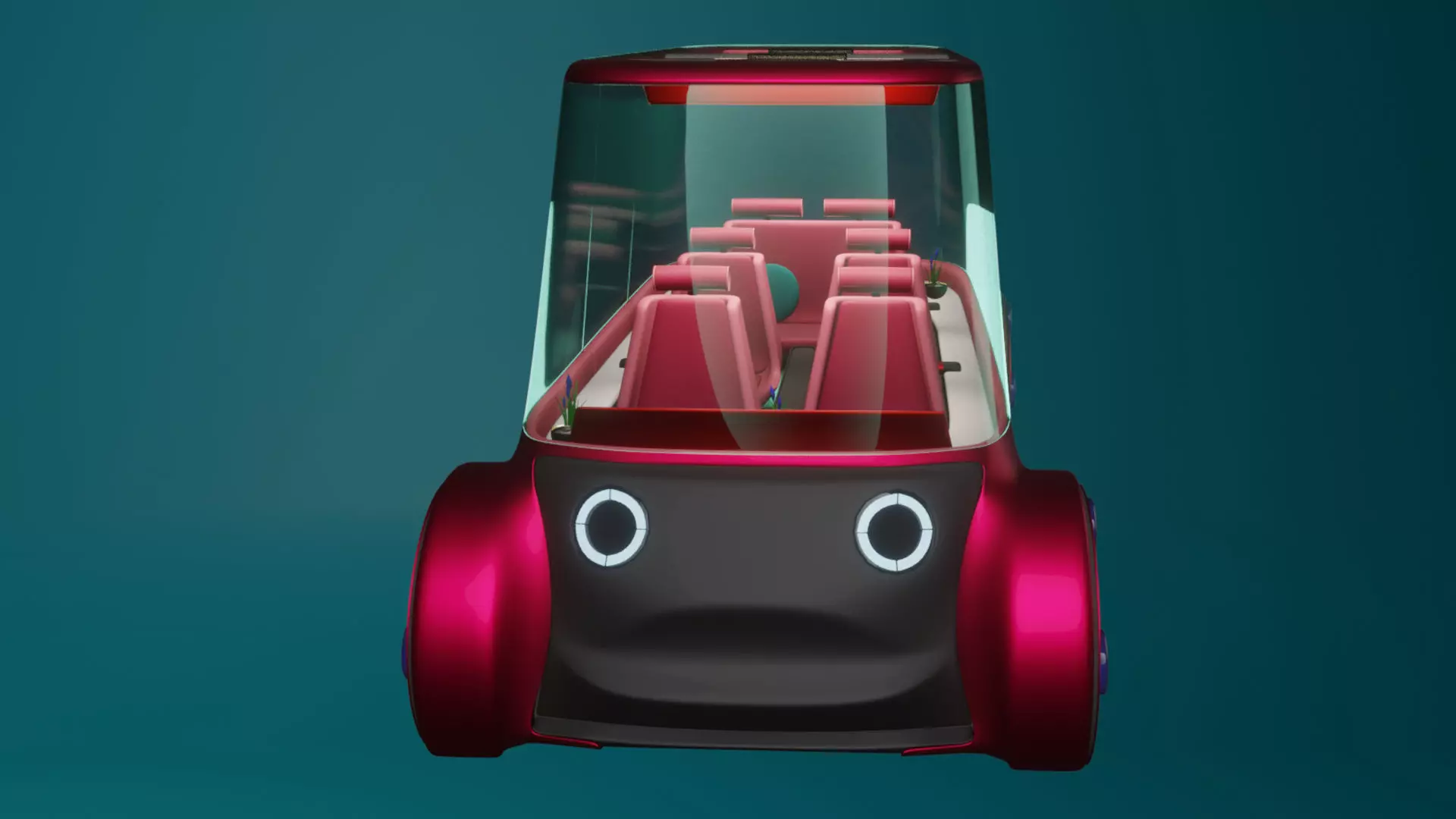 Concept styled autonomous car 4 3D model_5