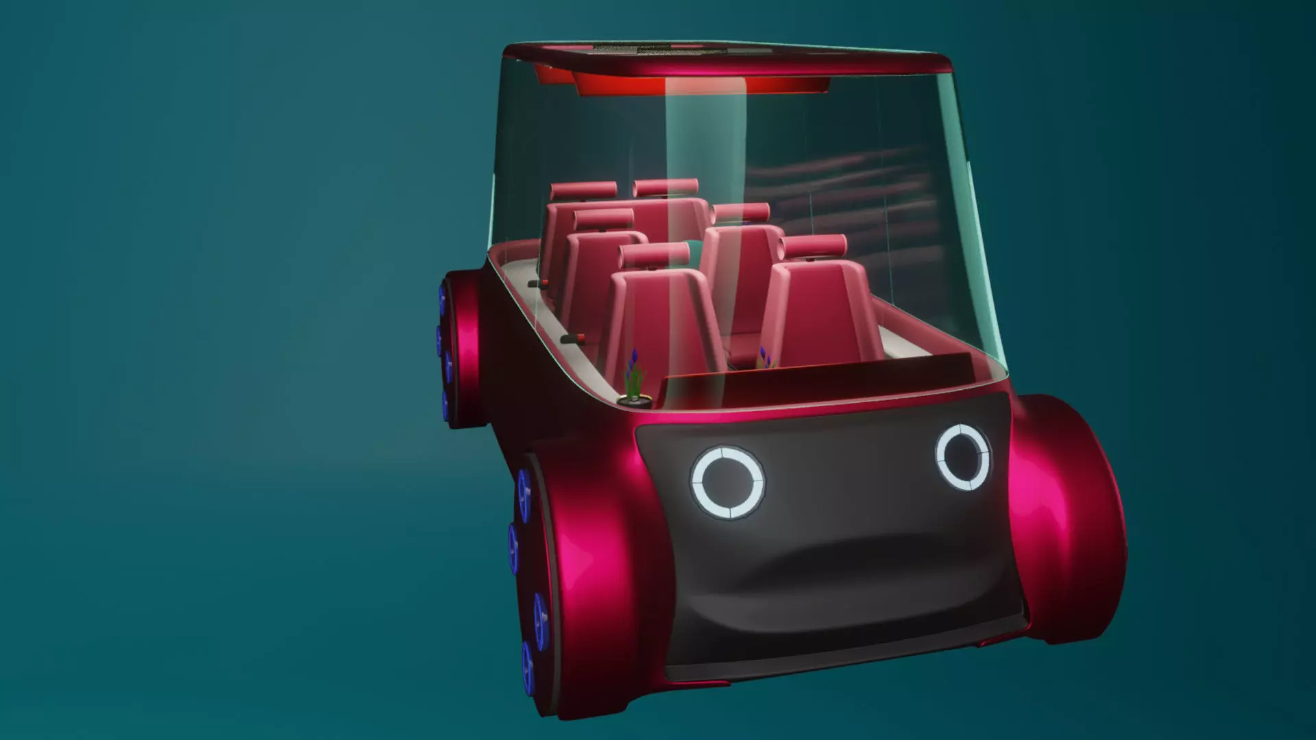 Concept styled autonomous car 4 3D model_6