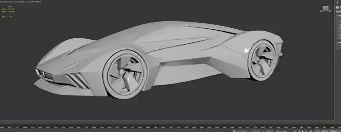 AI-Generated Concept Car - model 2 - 3D model 2