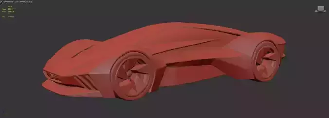 AI-Generated Concept Car - model 2 -
