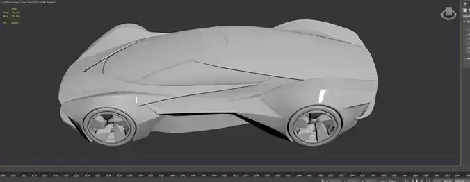 AI-Generated Concept Car - model 2 - 3D model 3