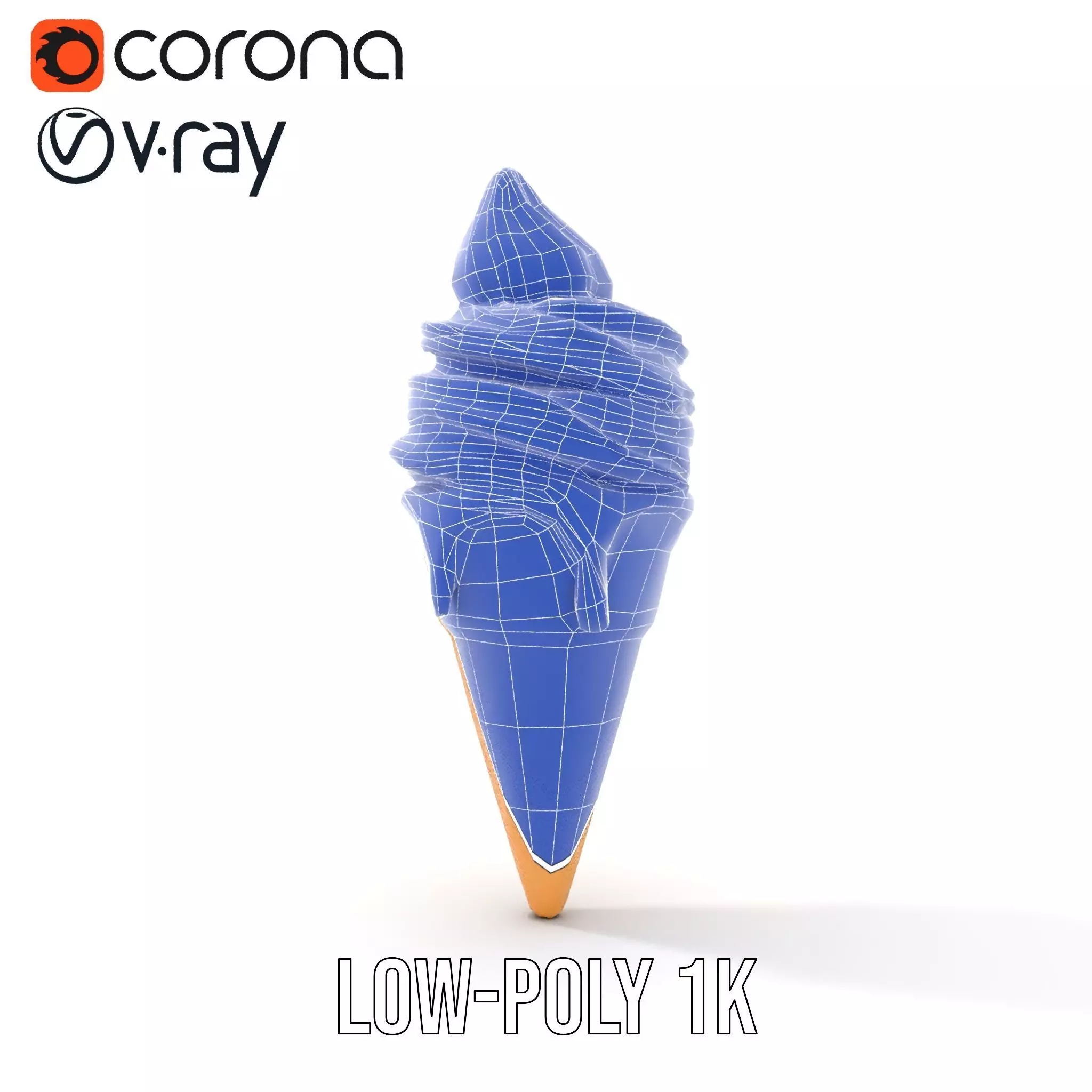 Caramel Swirl Ice Cream model pack Low-poly 3D model_18
