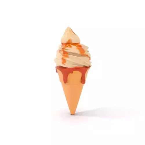 Caramel Swirl Ice Cream model pack