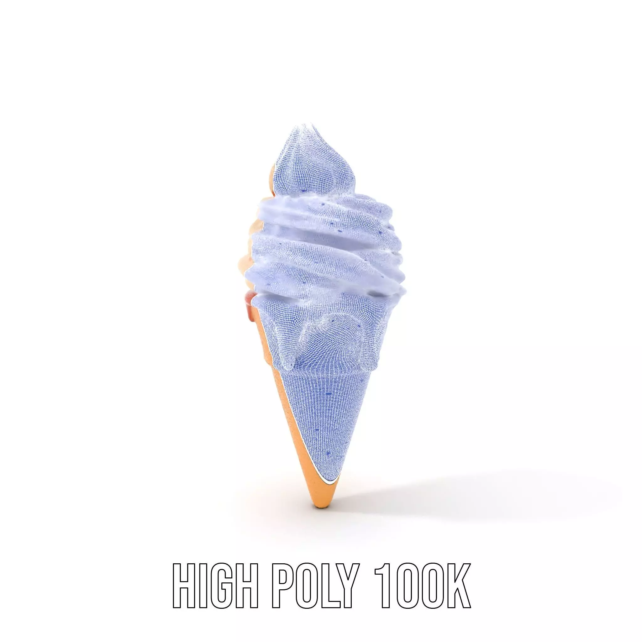 Caramel Swirl Ice Cream model pack Low-poly 3D model_5