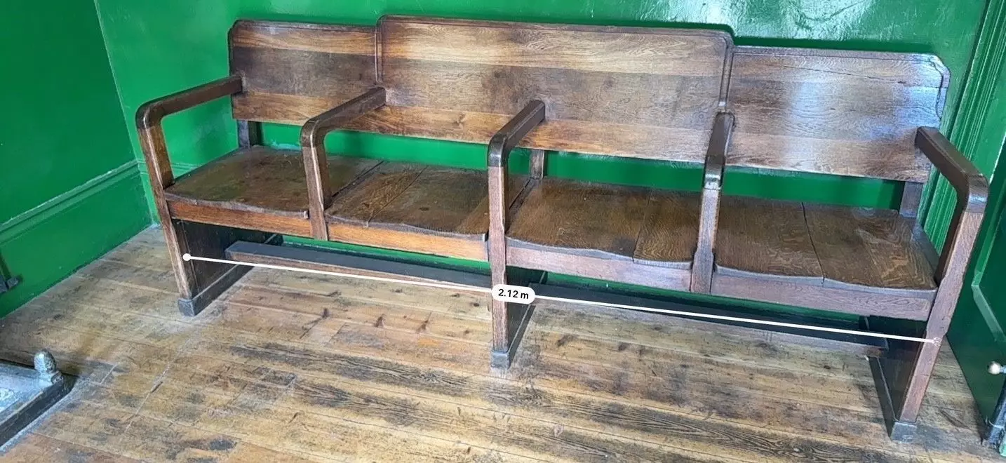 Model Railway Waiting Room Wooden Bench 2 and 4 Seat 3D print model_13