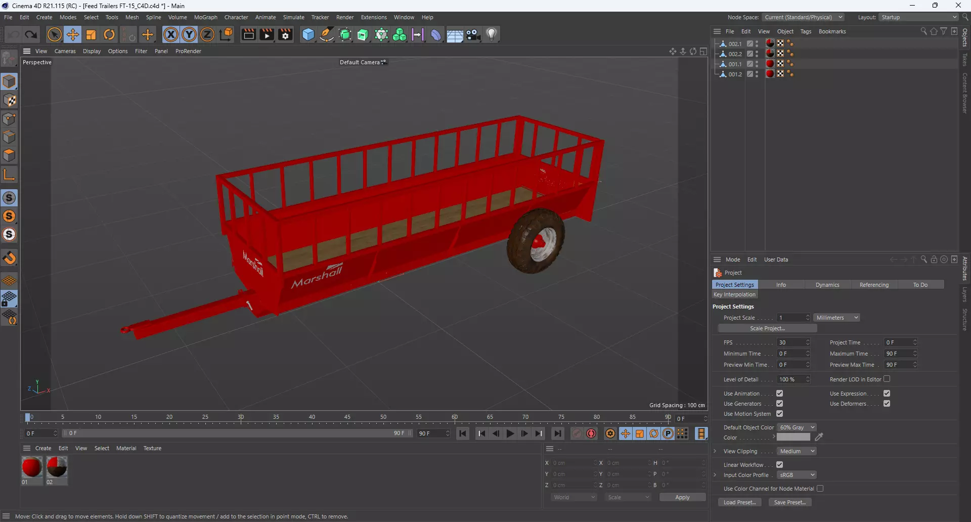 Feed Trailers FT-15 3D model_13