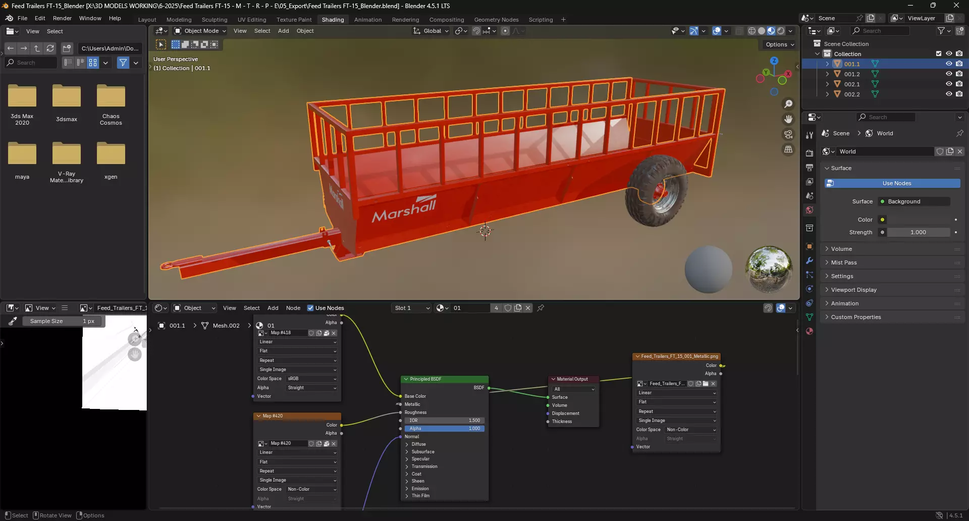 Feed Trailers FT-15 3D model_11