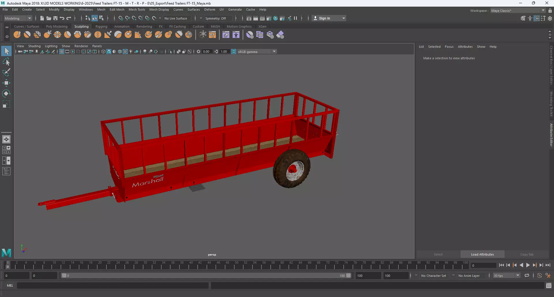 Feed Trailers FT-15 3D model_14