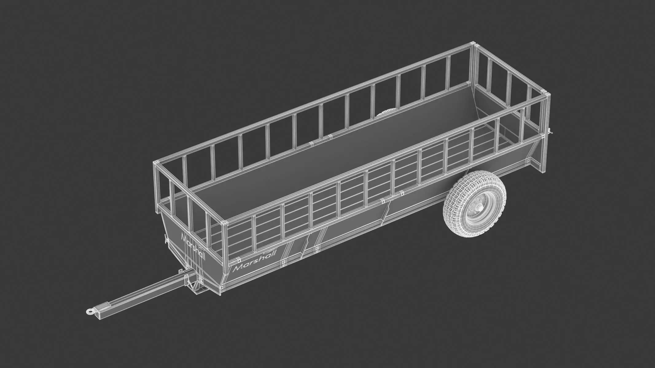 Feed Trailers FT-15 3D model_1