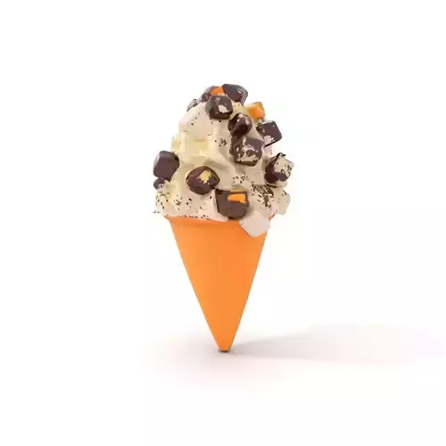 Chocolate Marshmallow Ice Cream model pack