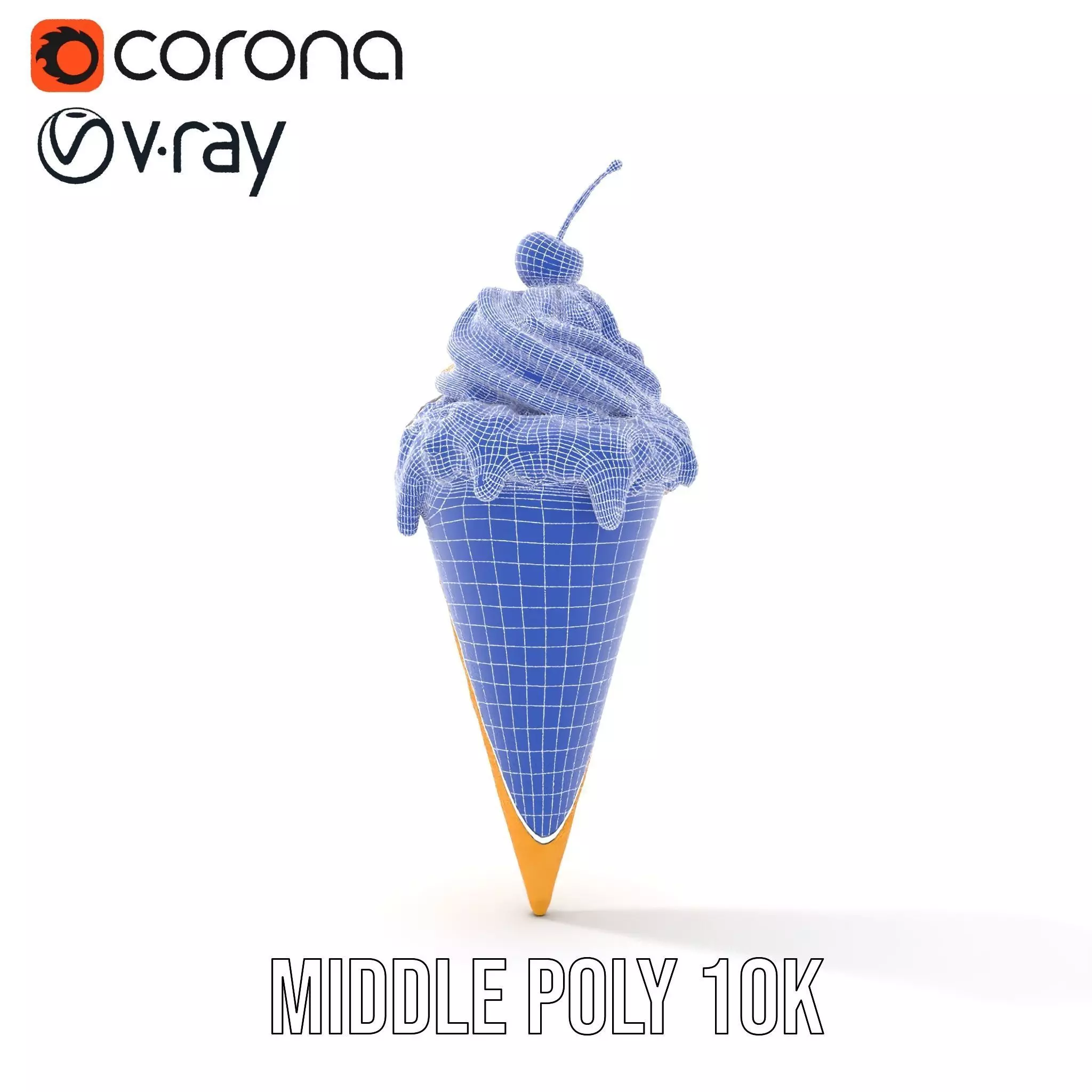 Cherry Chocolate Ice Cream model pack Low-poly 3D model_25