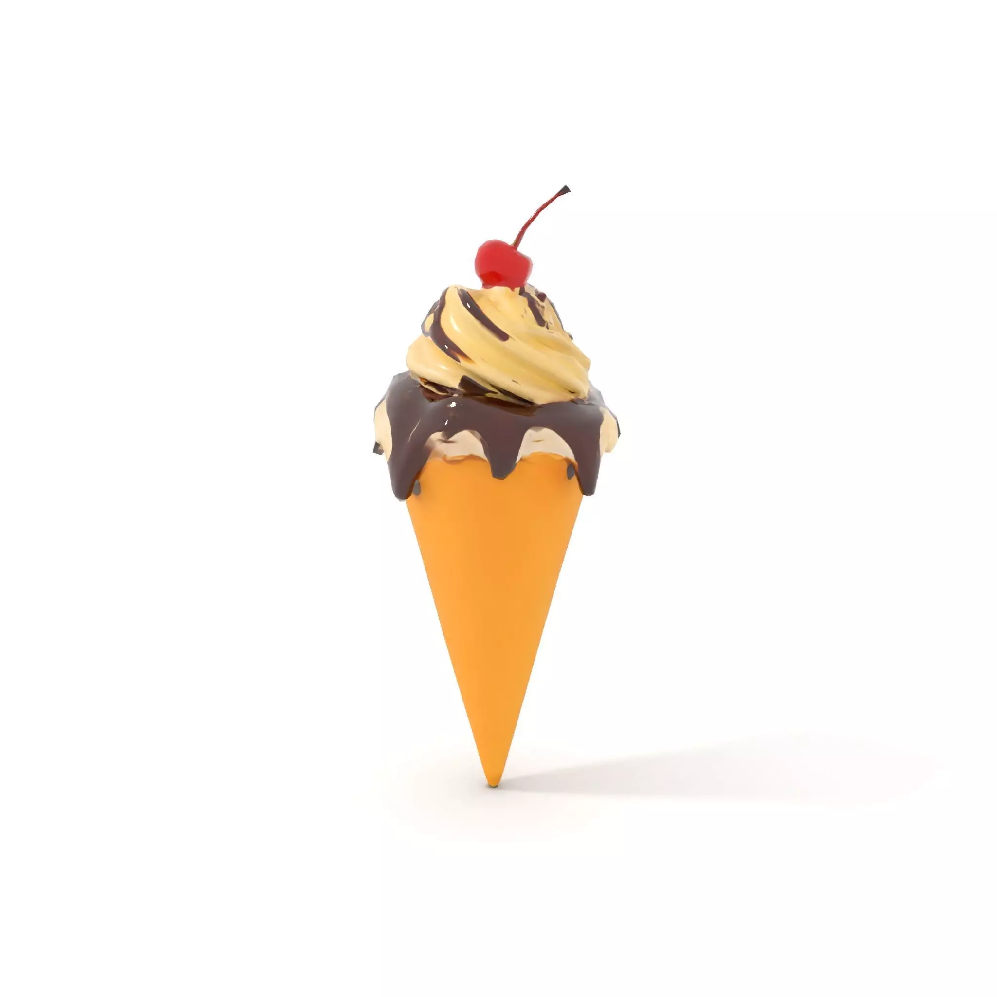 Cherry Chocolate Ice Cream model pack Low-poly 3D model_8