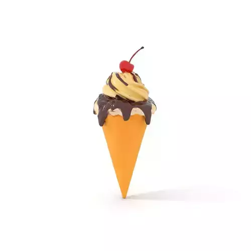 Cherry Chocolate Ice Cream model pack Low-poly 3D model 5