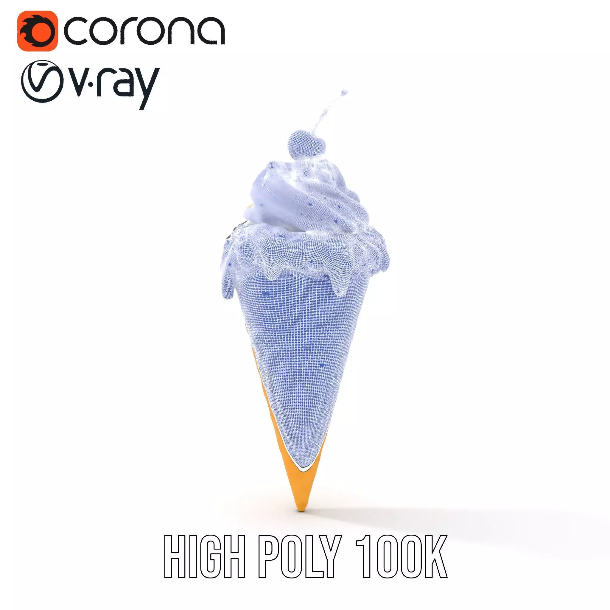 Cherry Chocolate Ice Cream model pack Low-poly 3D model_33