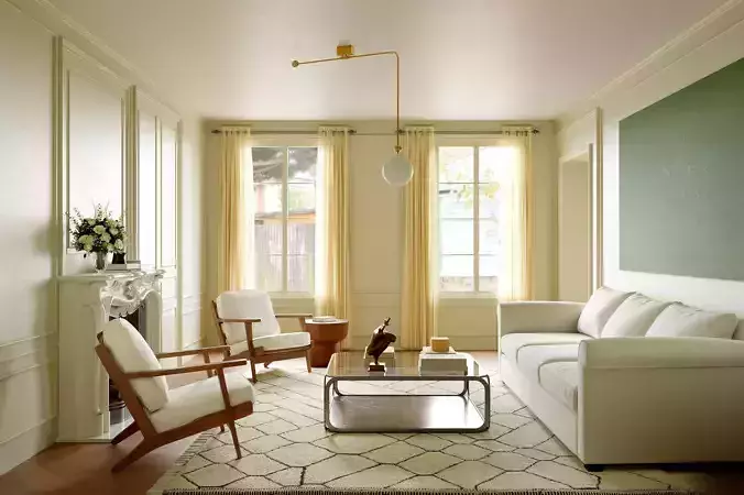 French-style living room