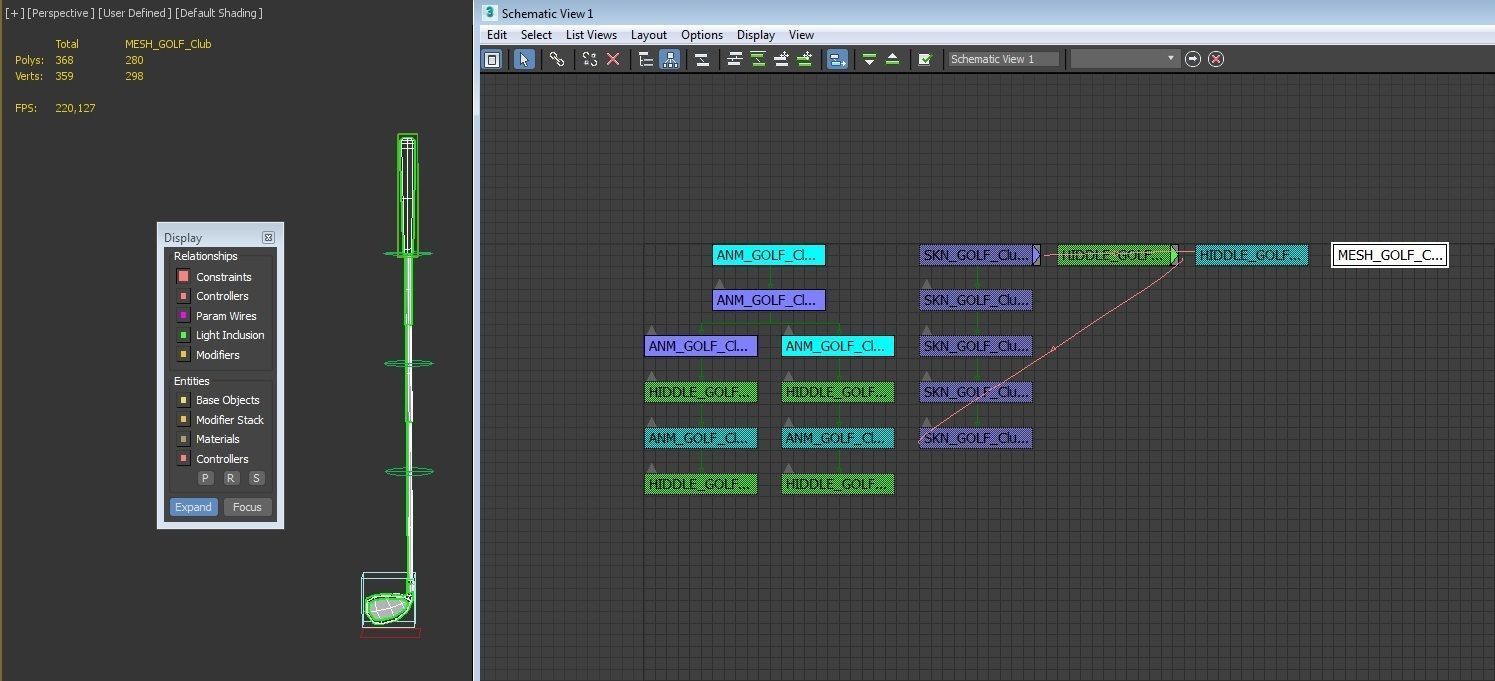 SPORT---GOLF---Club golf club Low-poly 3D model_3