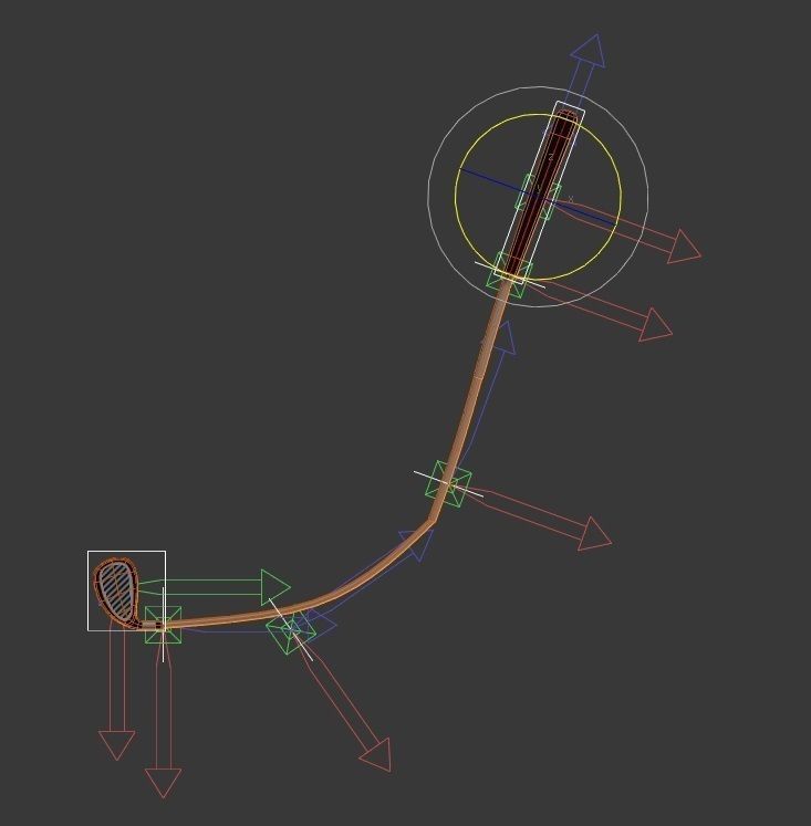 SPORT---GOLF---Club golf club Low-poly 3D model_5