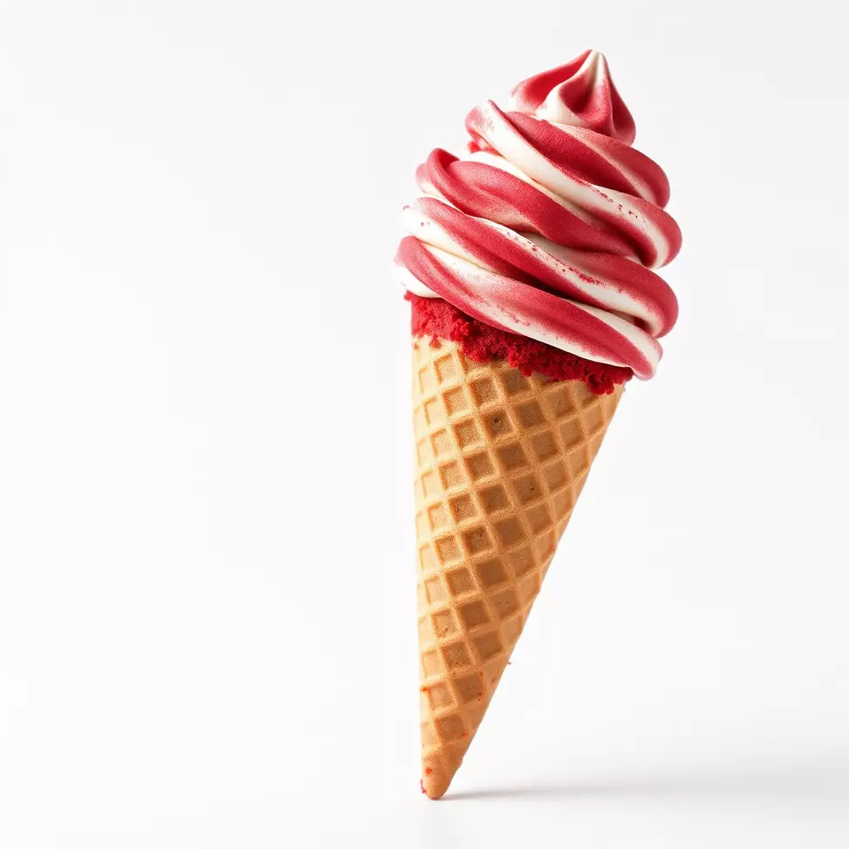 Red Swirl Ice Cream model pack Low-poly 3D model_3