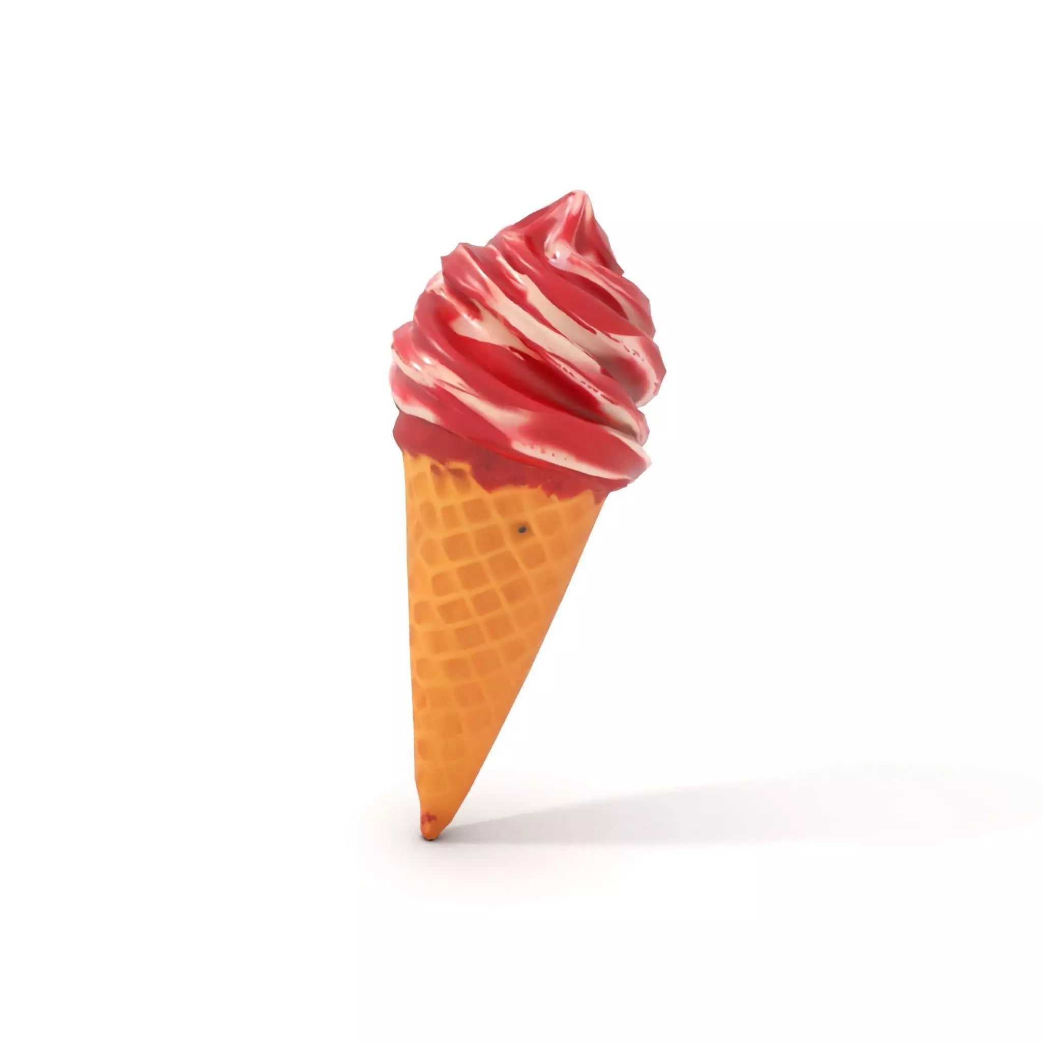 Red Swirl Ice Cream model pack Low-poly 3D model_15
